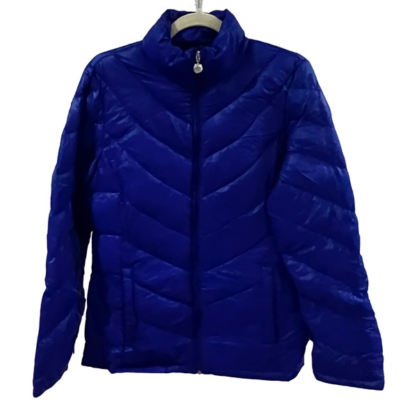 Calvin Klein Packable Puffer Jacket Vibrant Blue Size S - Picture 1 of 10